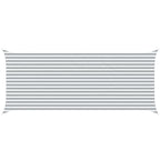 Vela da ombra solare Grigio chiaro e bianco 6 x 2,5 m