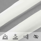 Vela da ombra solare Grigio chiaro e bianco 6 x 3 m