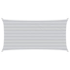 Vela da ombra solare Grigio chiaro e bianco 6 x 3 m