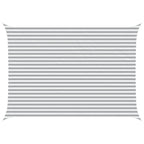 Vela da ombra solare Grigio chiaro e bianco 5 × 3,5 m