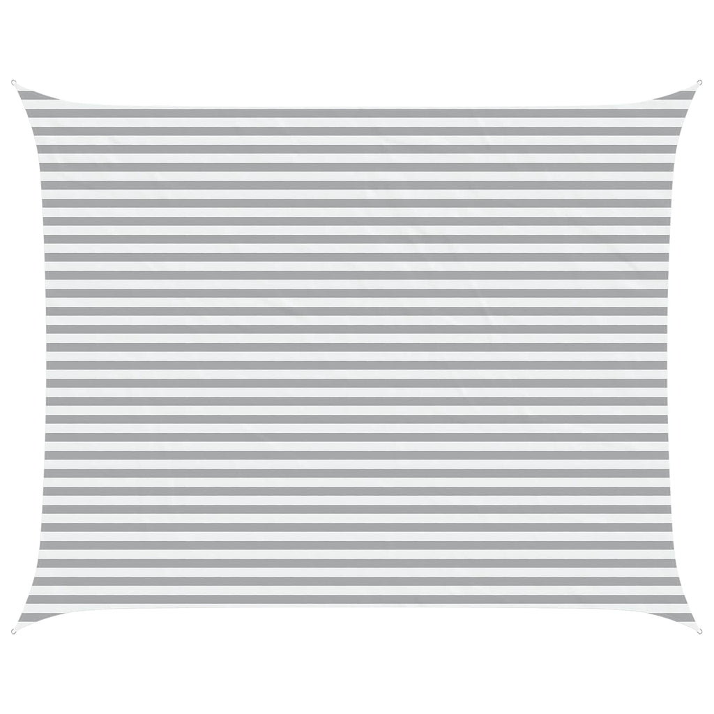 Vela da ombra solare Grigio chiaro e bianco 5 x 4 m