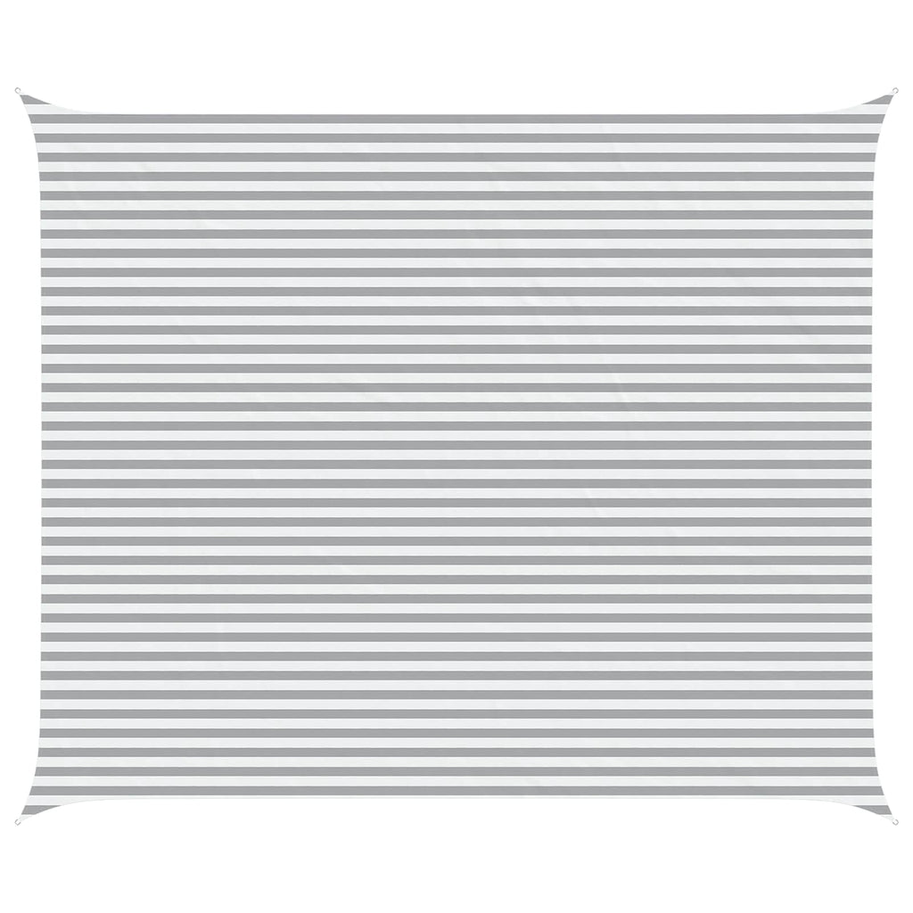 Vela da ombra solare Grigio chiaro e bianco 6 x 5 m