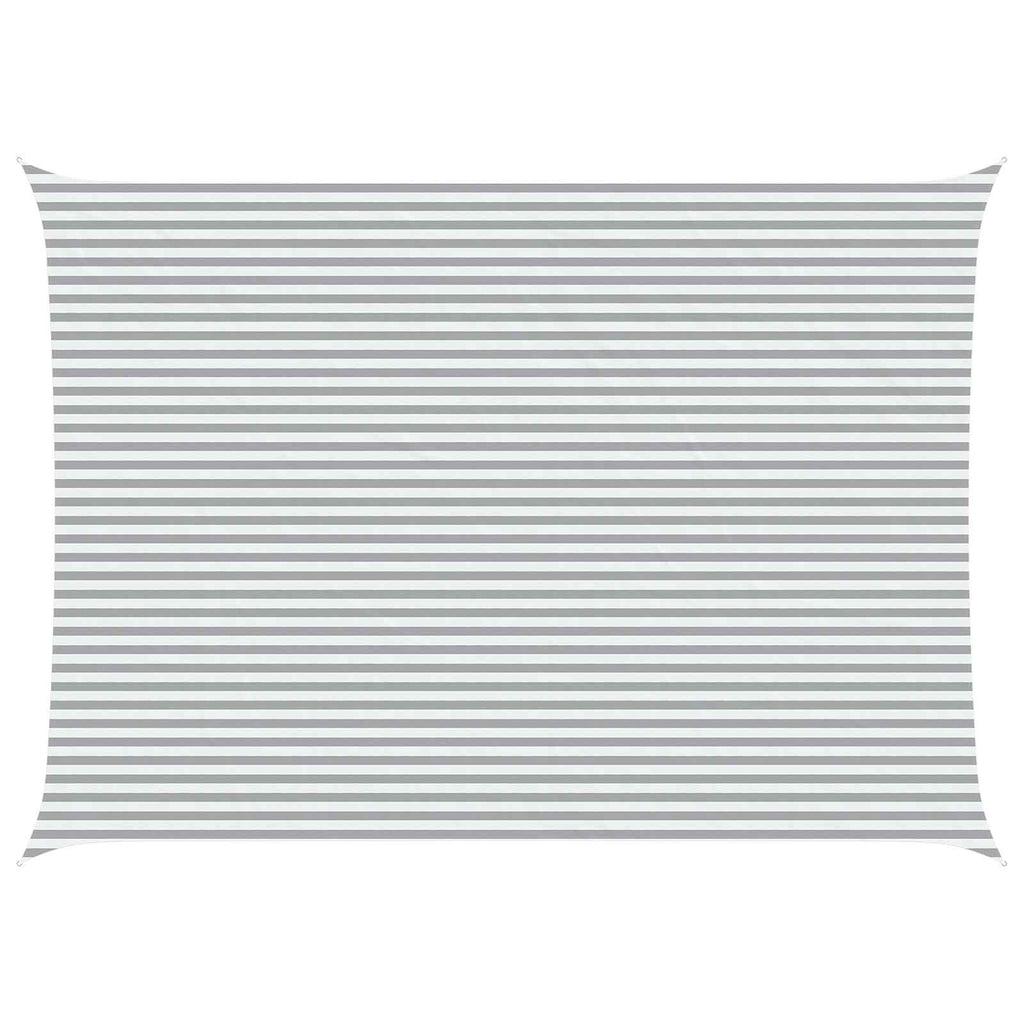 Vela da ombra solare Grigio chiaro e bianco 7 x 5 m