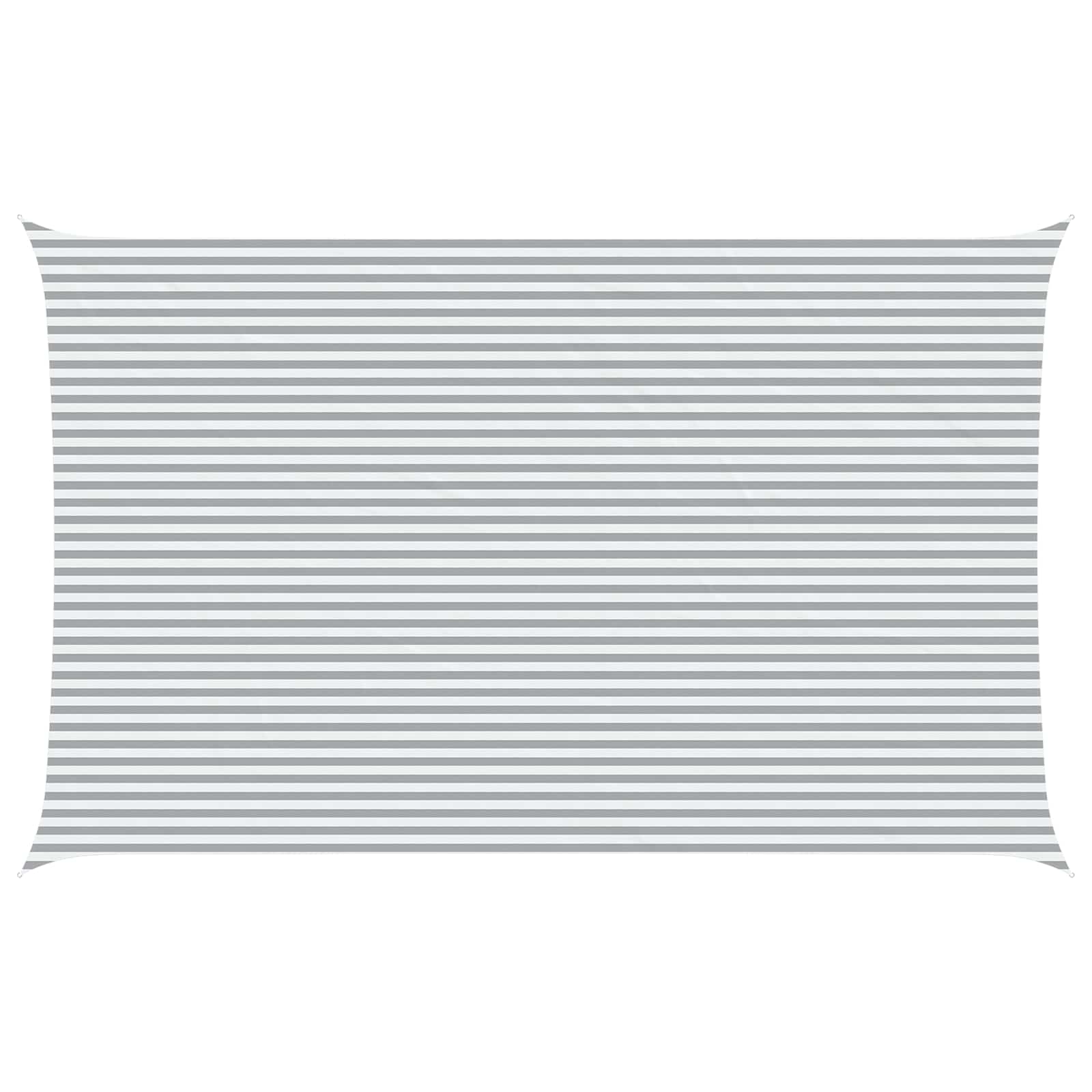 Vela da ombra solare Grigio chiaro e bianco 8 x 5 m