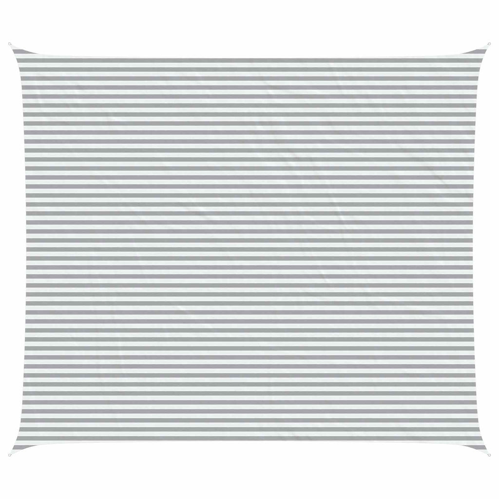 Vela da ombra solare Grigio chiaro e bianco 7 x 6 m