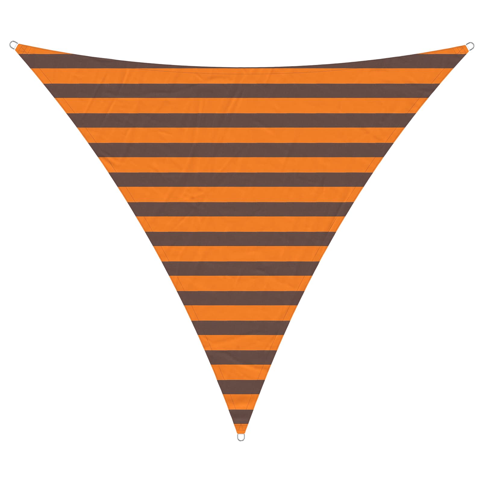 Vela da ombra solare Arancione e Marrone 2 x 2 x 2 m