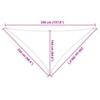 Vela da ombra solare Arancione e Marrone 2,5 x 2,5 x 3,5 m