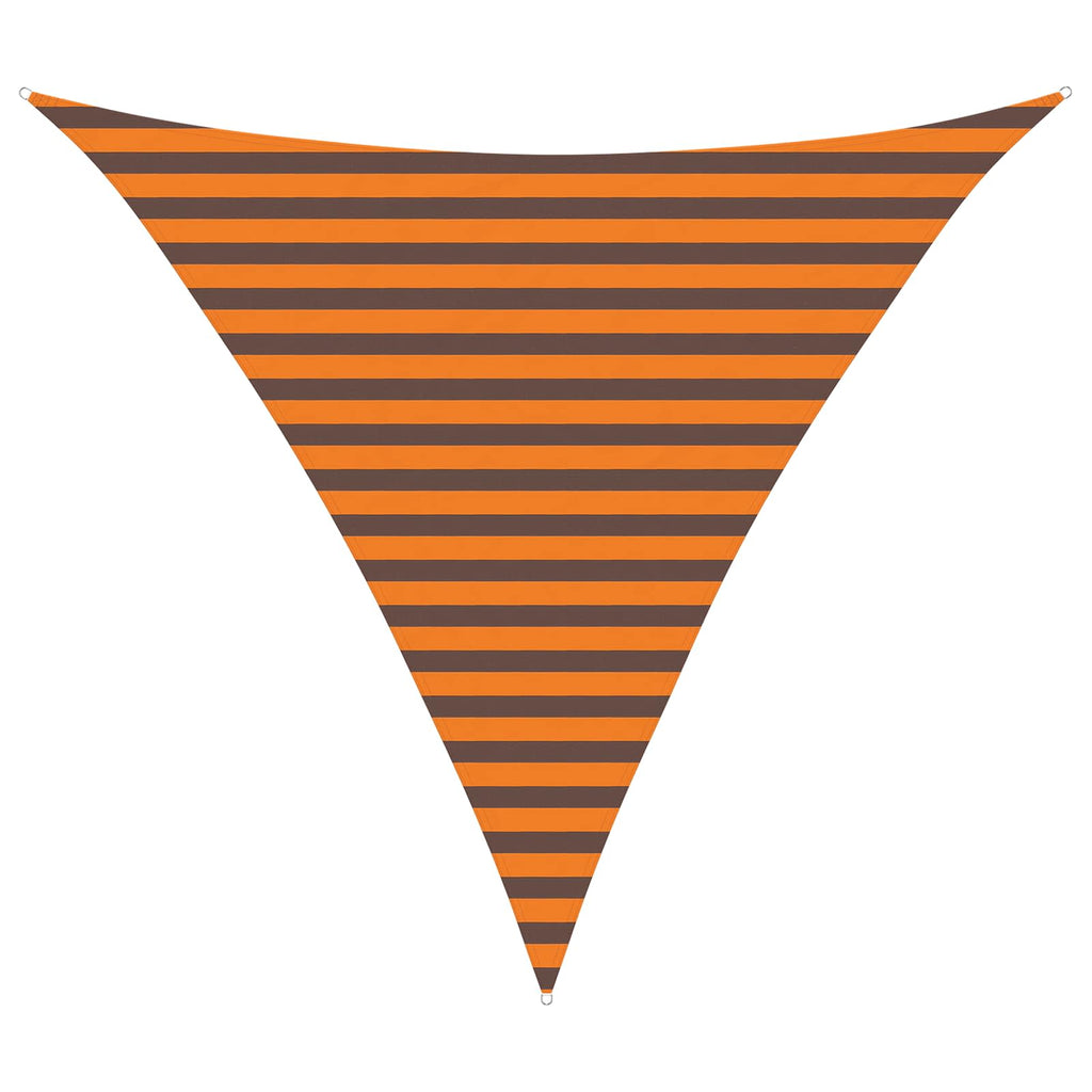 Vela da ombra solare Arancione e Marrone 3 x 3 x 3 m