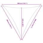 Vela da ombra solare Arancione e Marrone 3 x 3 x 3 m