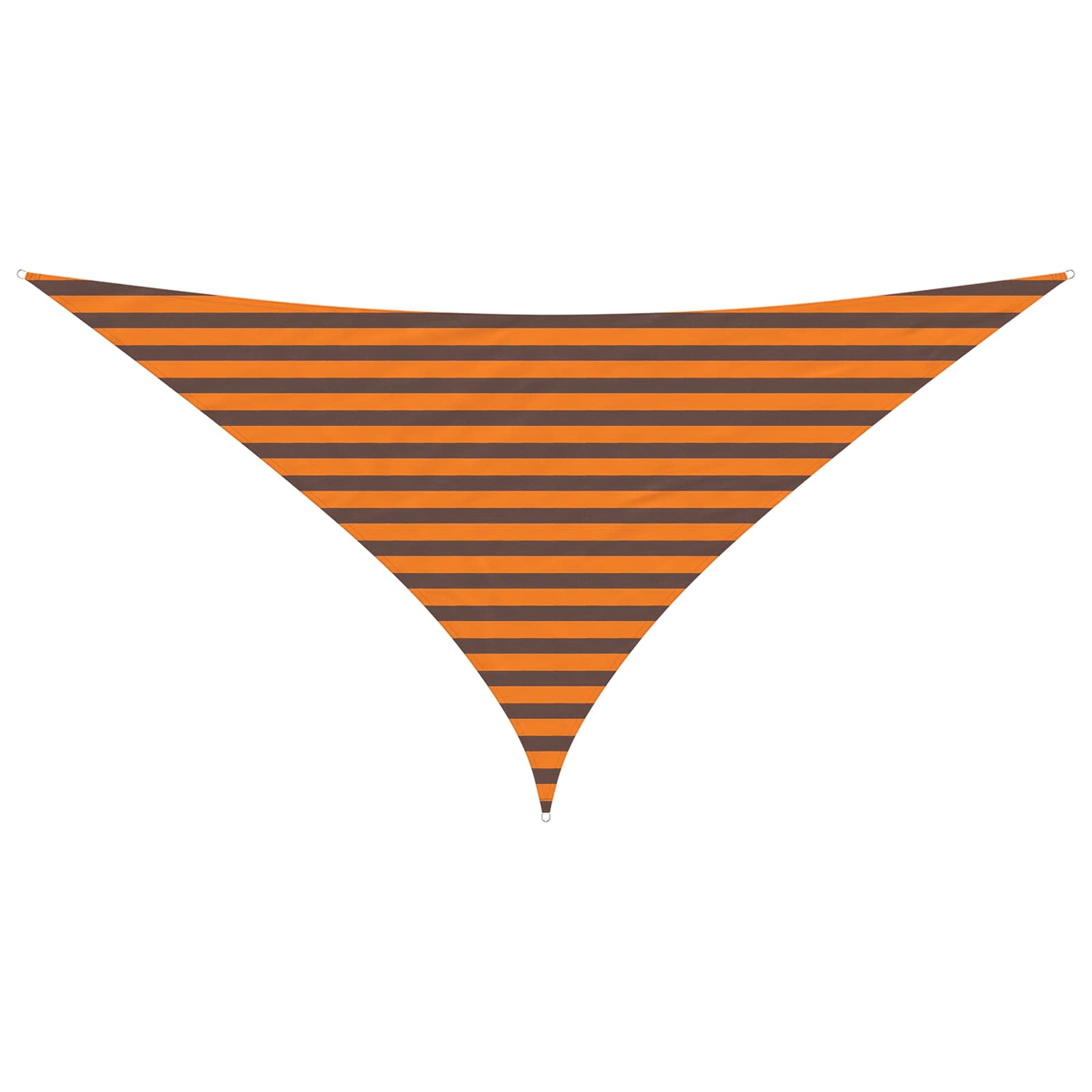 Vela da ombra solare Arancione e Marrone 3 x 3 x 4,24 m