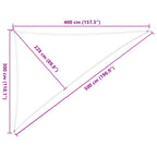 Vela da ombra solare Arancione e Marrone 3 x 4 x 5 m