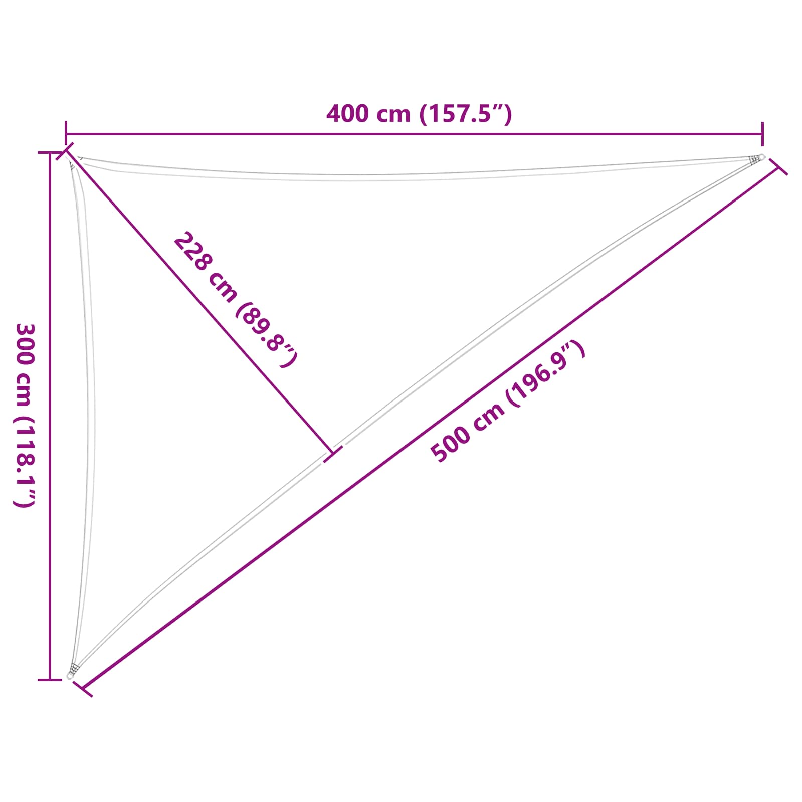 Vela da ombra solare Arancione e Marrone 3 x 4 x 5 m