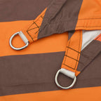 Vela da ombra solare Arancione e Marrone 3,5 x 3,5 x 4,9 m