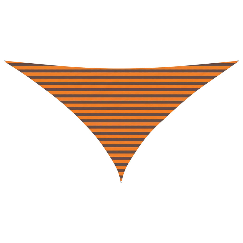 Vela da ombra solare Arancione e Marrone 3,5 x 3,5 x 4,9 m