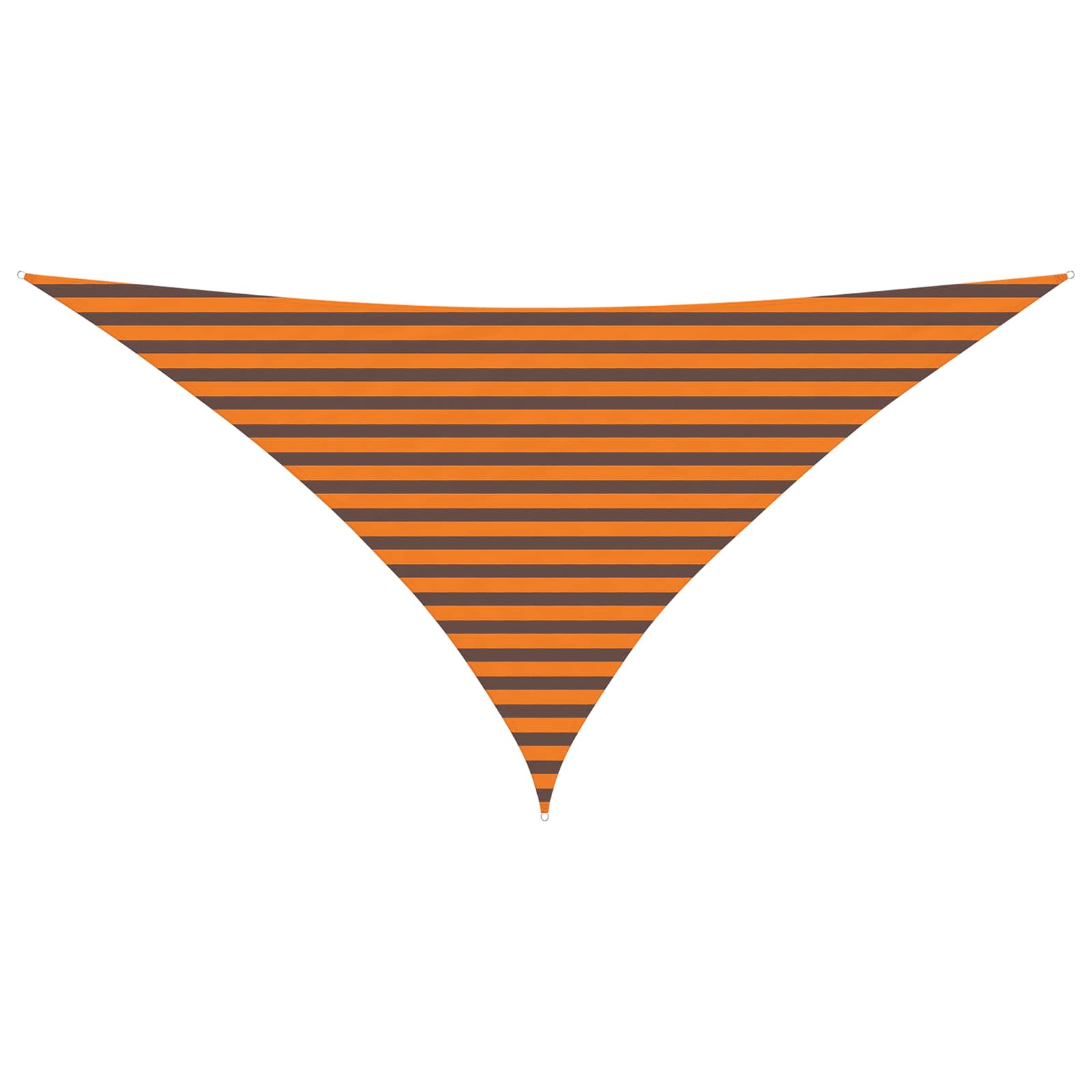 Vela da ombra solare Arancione e Marrone 3,5 x 3,5 x 4,9 m