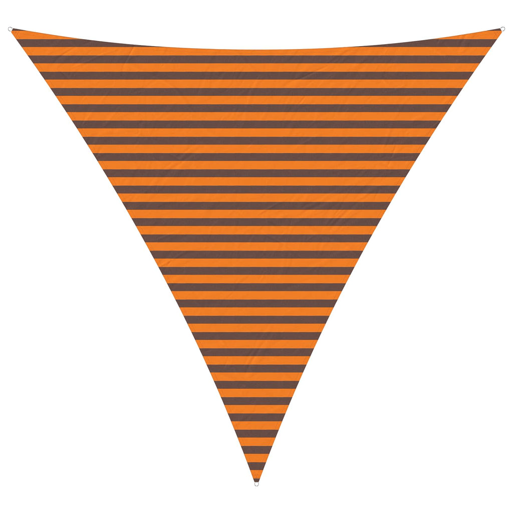 Vela da ombra solare Arancione e Marrone 4 x 4 x 4 m