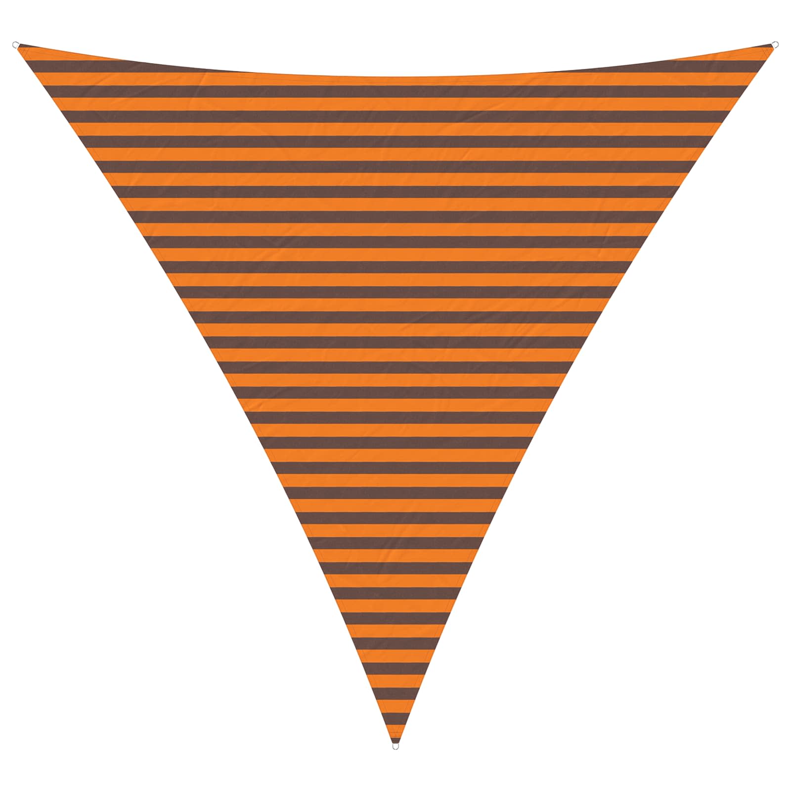 Vela da ombra solare Arancione e Marrone 4 x 4 x 4 m