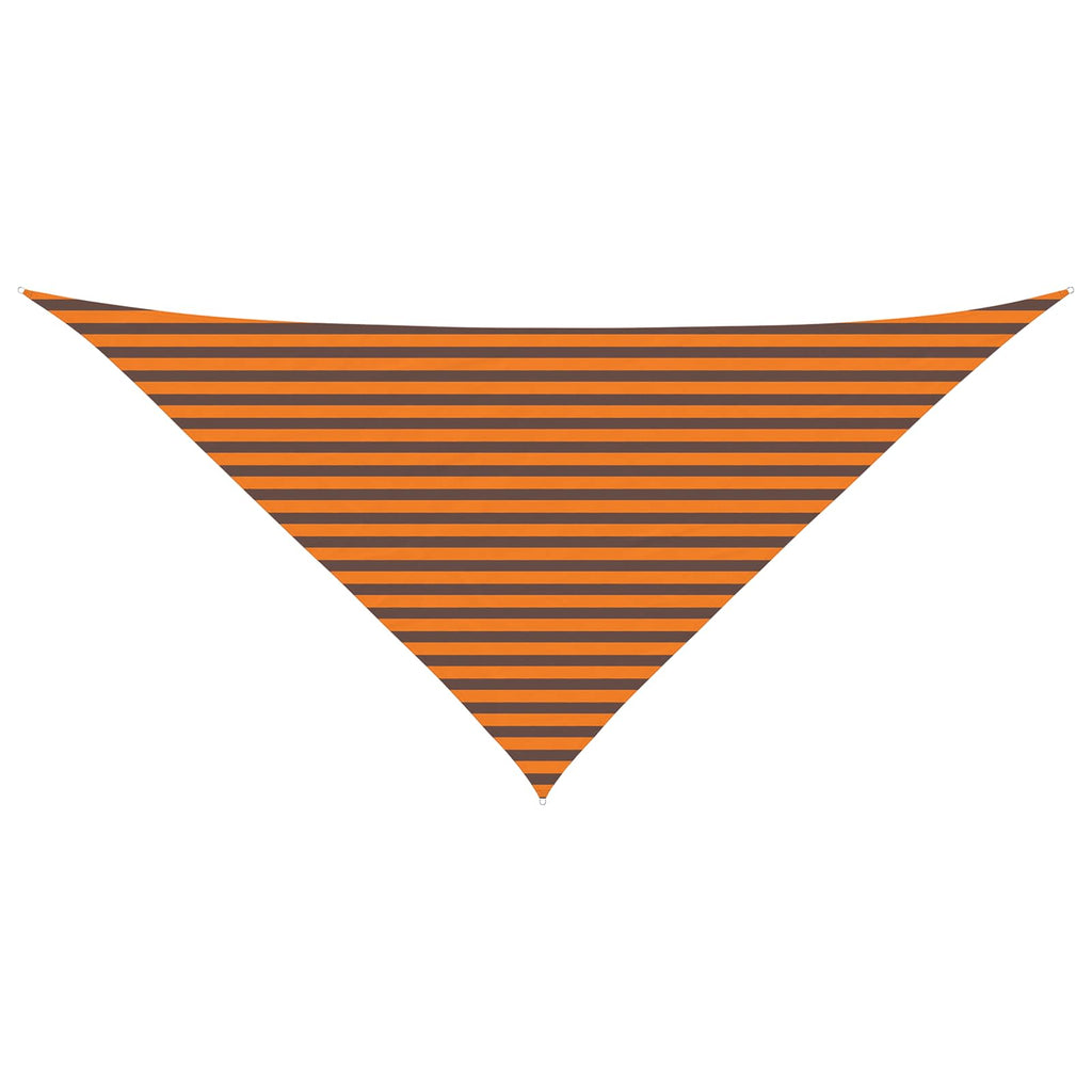 Vela da ombra solare Arancione e Marrone 4 x 4 x 5,8 m