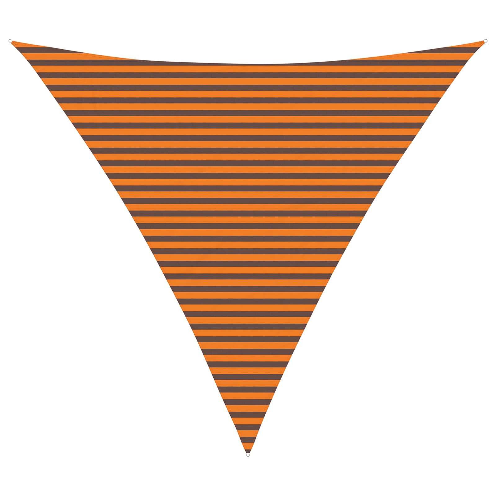 Vela da ombra solare Arancione e Marrone 5 x 5 x 5 m