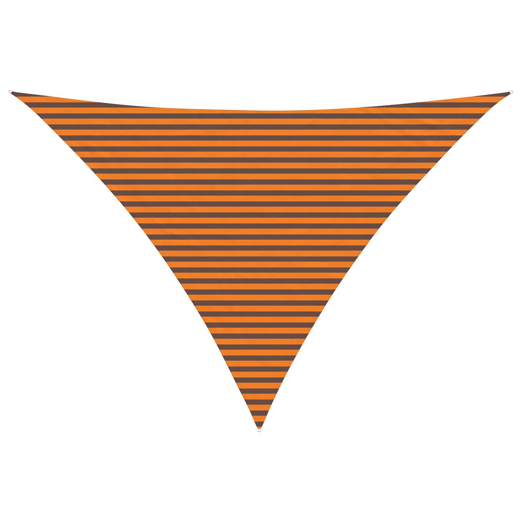 Vela da ombra solare Arancione e Marrone 5 x 5 x 6 m