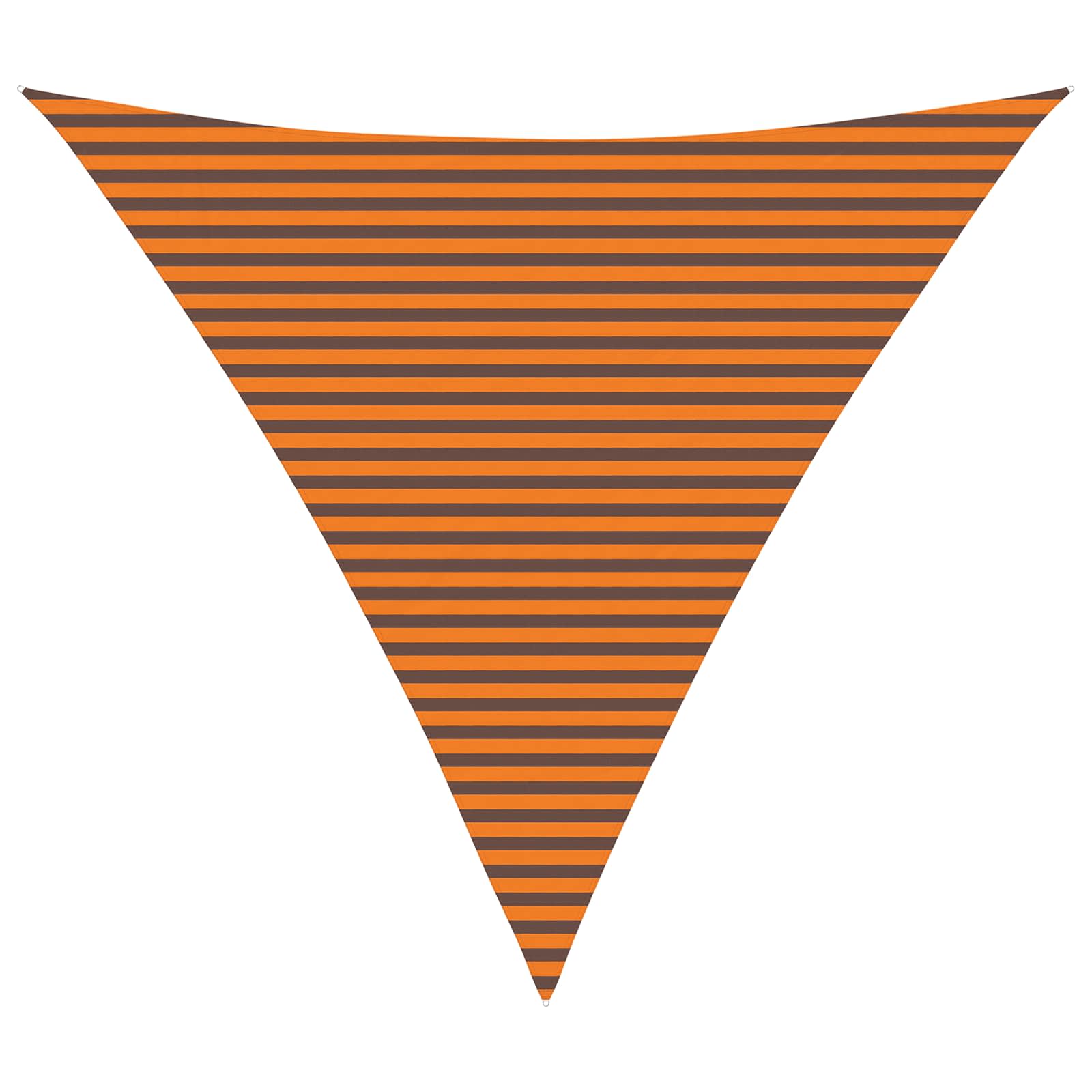 Vela da ombra solare Arancione e Marrone 6 x 6 x 6 m