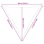 Vela da ombra solare Arancione e Marrone 6 x 6 x 6 m