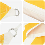 Vela da ombra solare Giallo e Bianco 7 x 5 x 5 m