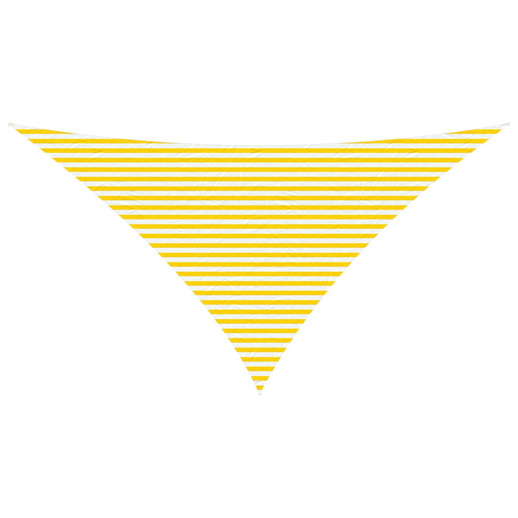 Vela da ombra solare Giallo e Bianco 7 x 5 x 5 m