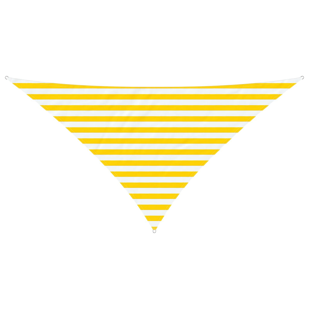 Vela da ombra solare Giallo e Bianco 2,5 x 2,5 x 3,5 m