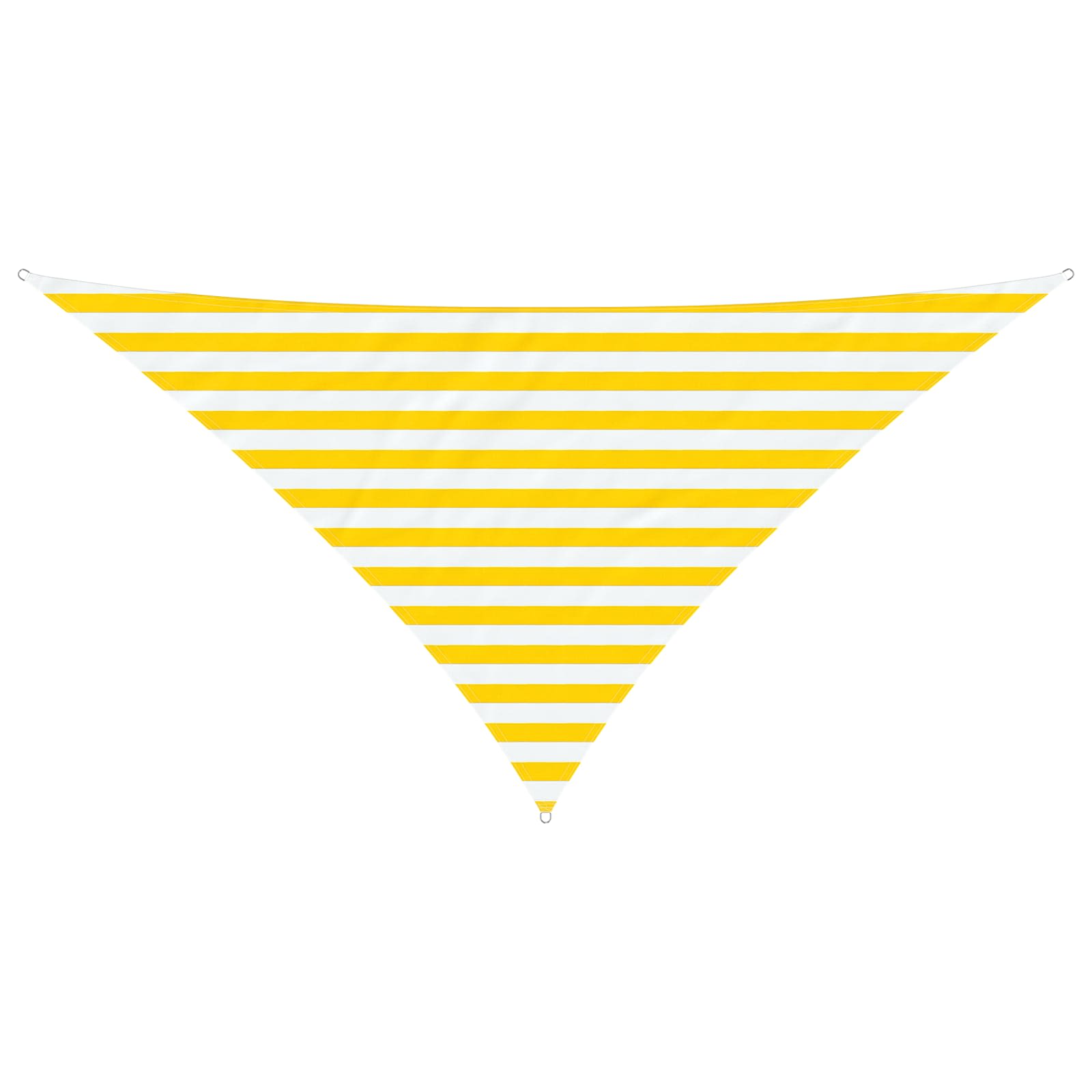 Vela da ombra solare Giallo e Bianco 2,5 x 2,5 x 3,5 m