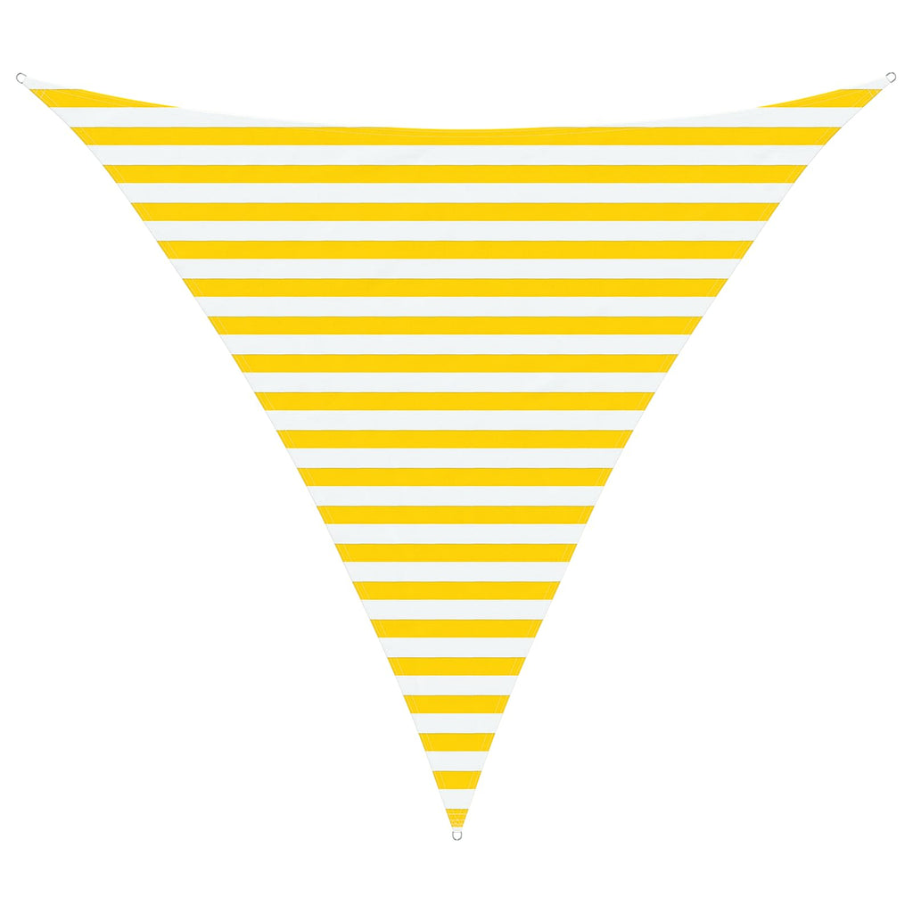 Vela da ombra solare Giallo e Bianco 3 x 3 x 3 m