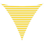 Vela da ombra solare Giallo e Bianco 3 x 3 x 3 m