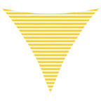 Vela da ombra solare Giallo e Bianco 3,6 x 3,6 x 3,6 m