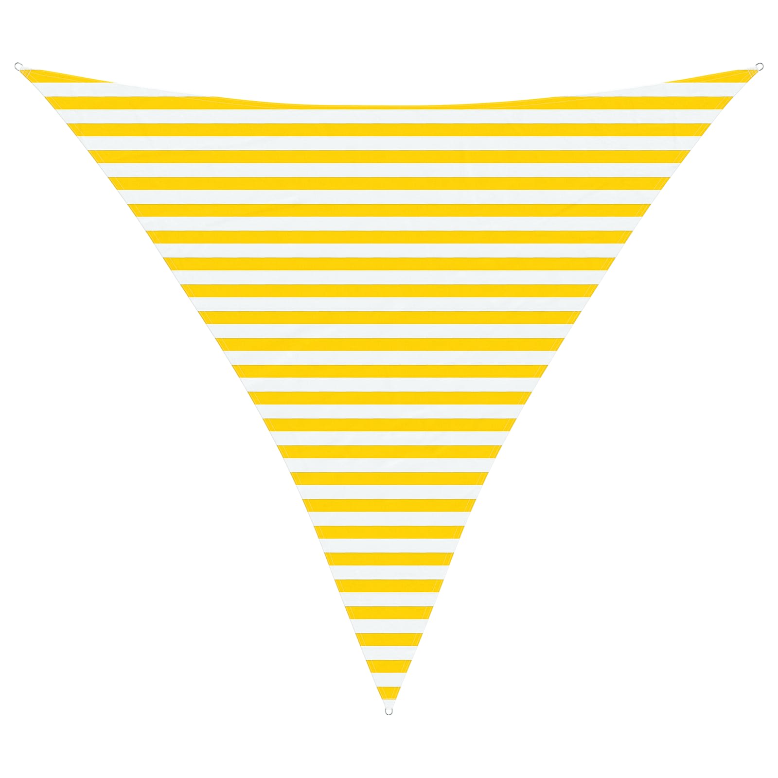 Vela da ombra solare Giallo e Bianco 3,6 x 3,6 x 3,6 m
