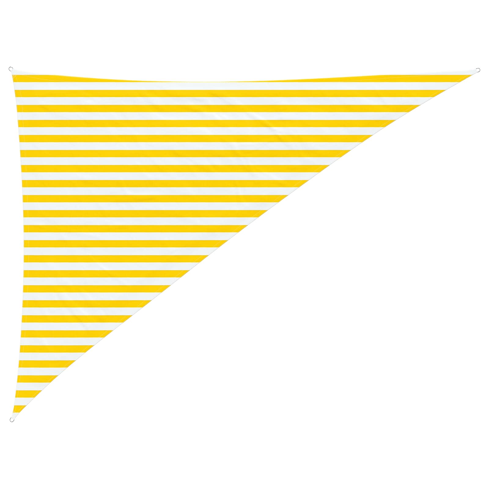 Vela da ombra solare Giallo e Bianco 3 x 4 x 5 m