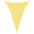 Vela da ombra solare Giallo e Bianco 3 x 4 x 4 m