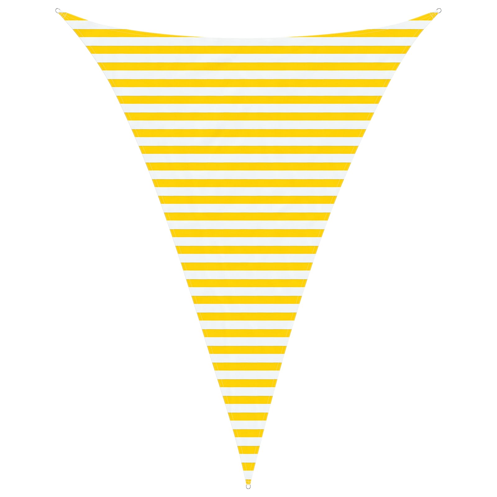 Vela da ombra solare Giallo e Bianco 3 x 4 x 4 m