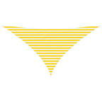 Vela da ombra solare Giallo e Bianco 3,5 x 3,5 x 4,9 m