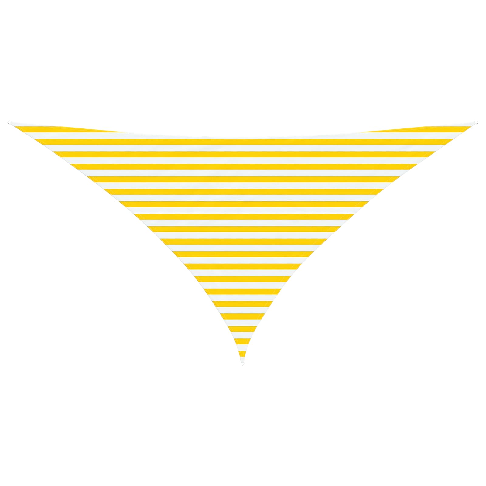 Vela da ombra solare Giallo e Bianco 3,5 x 3,5 x 4,9 m