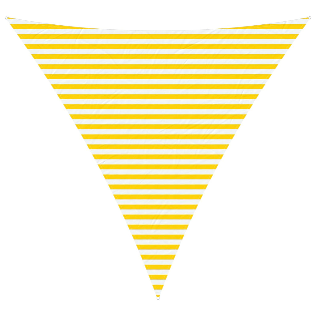 Vela da ombra solare Giallo e Bianco 4 x 4 x 4 m