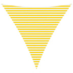Vela da ombra solare Giallo e Bianco 4 x 4 x 4 m
