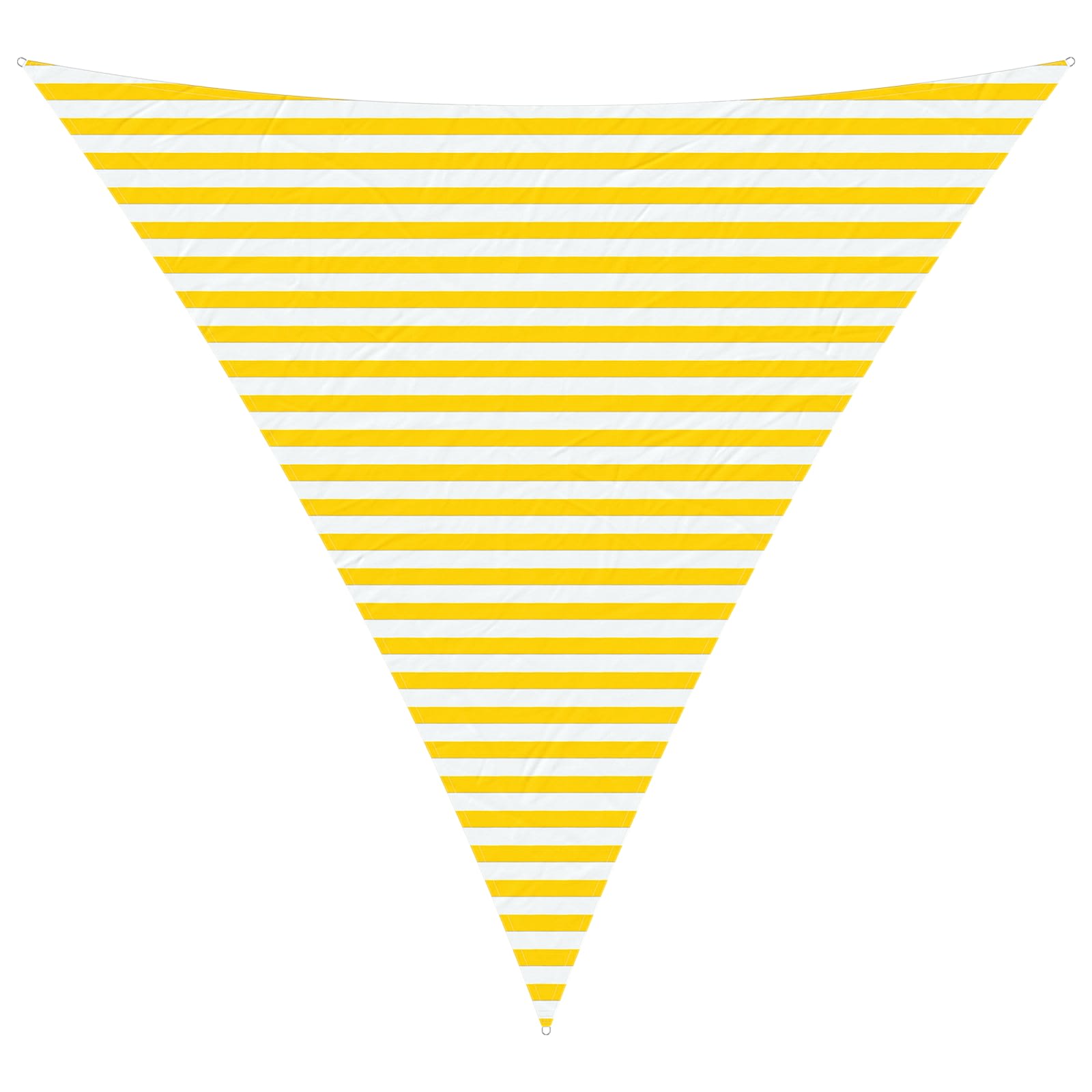 Vela da ombra solare Giallo e Bianco 4 x 4 x 4 m