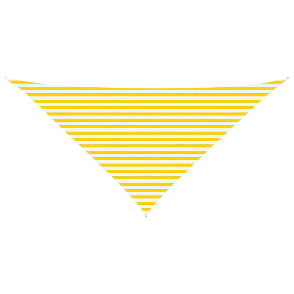 Vela da ombra solare Giallo e Bianco 4 x 4 x 5,8 m