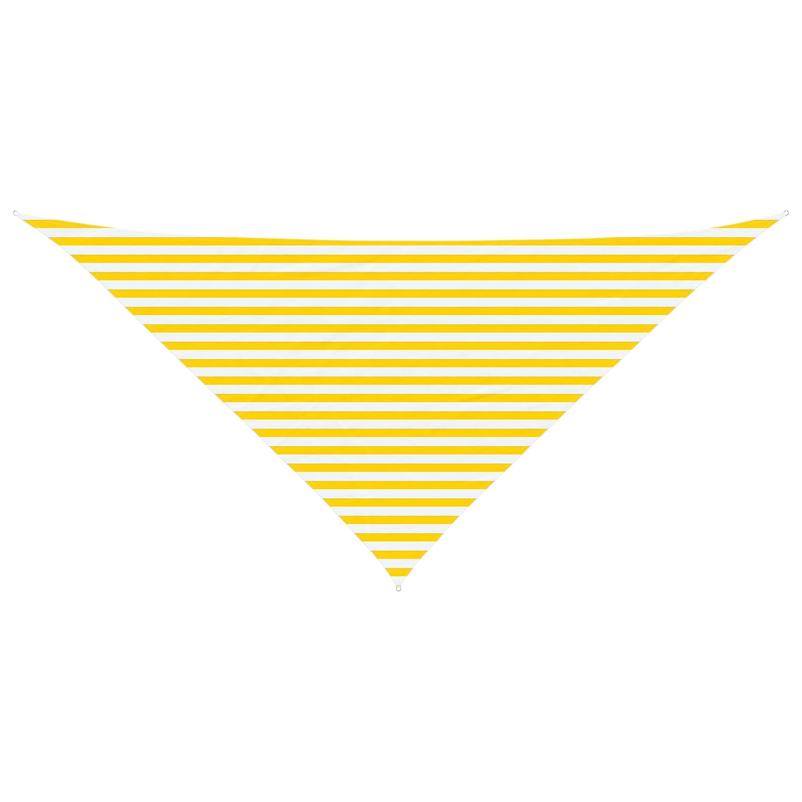 Vela da ombra solare Giallo e Bianco 4 x 4 x 5,8 m