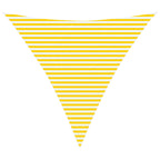 Vela da ombra solare Giallo e Bianco 4,5 x 4,5 x 4,5 m