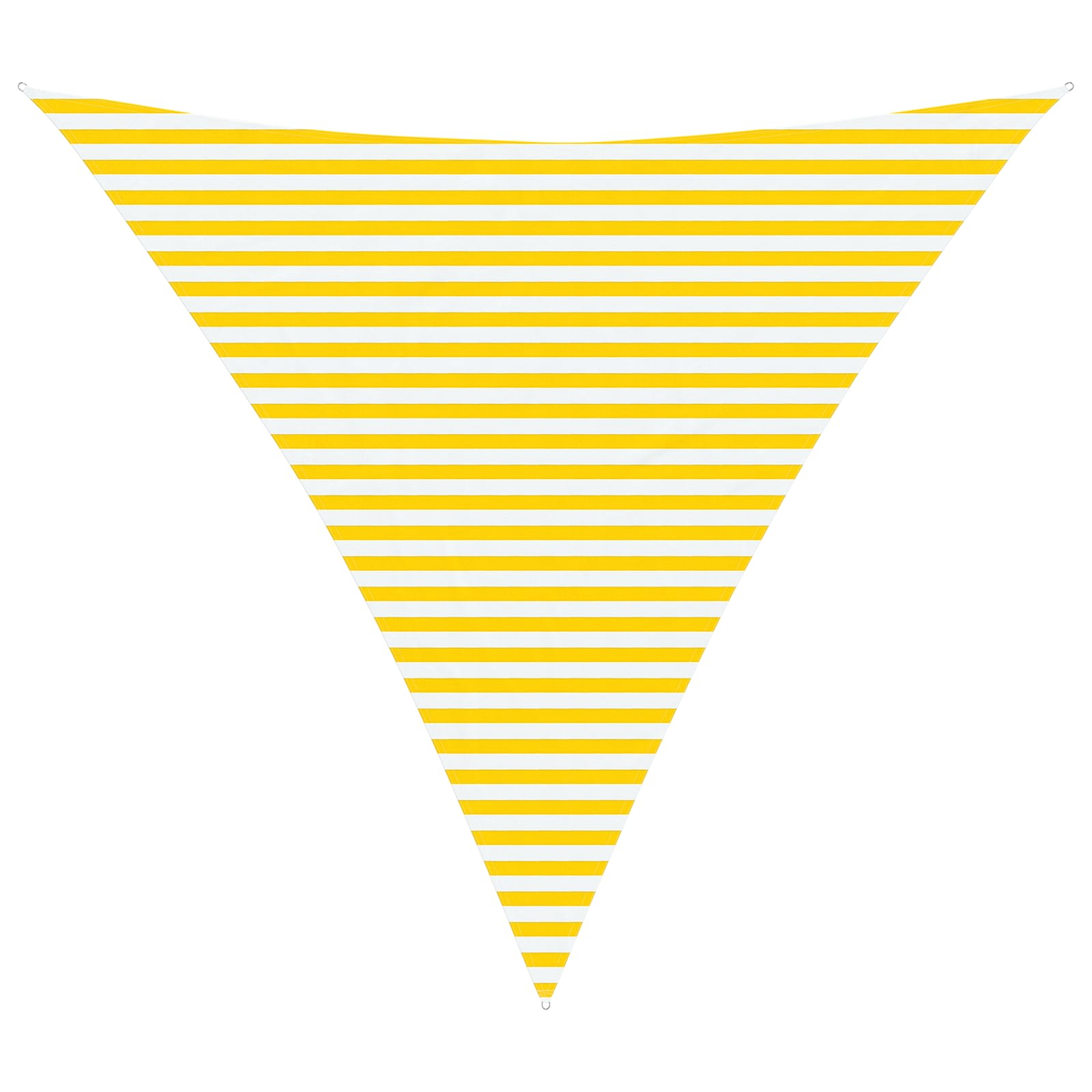 Vela da ombra solare Giallo e Bianco 4,5 x 4,5 x 4,5 m