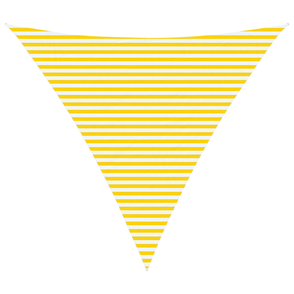 Vela da ombra solare Giallo e Bianco 5 x 5 x 5 m