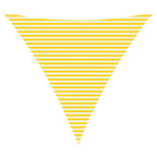 Vela da ombra solare Giallo e Bianco 5 x 5 x 5 m