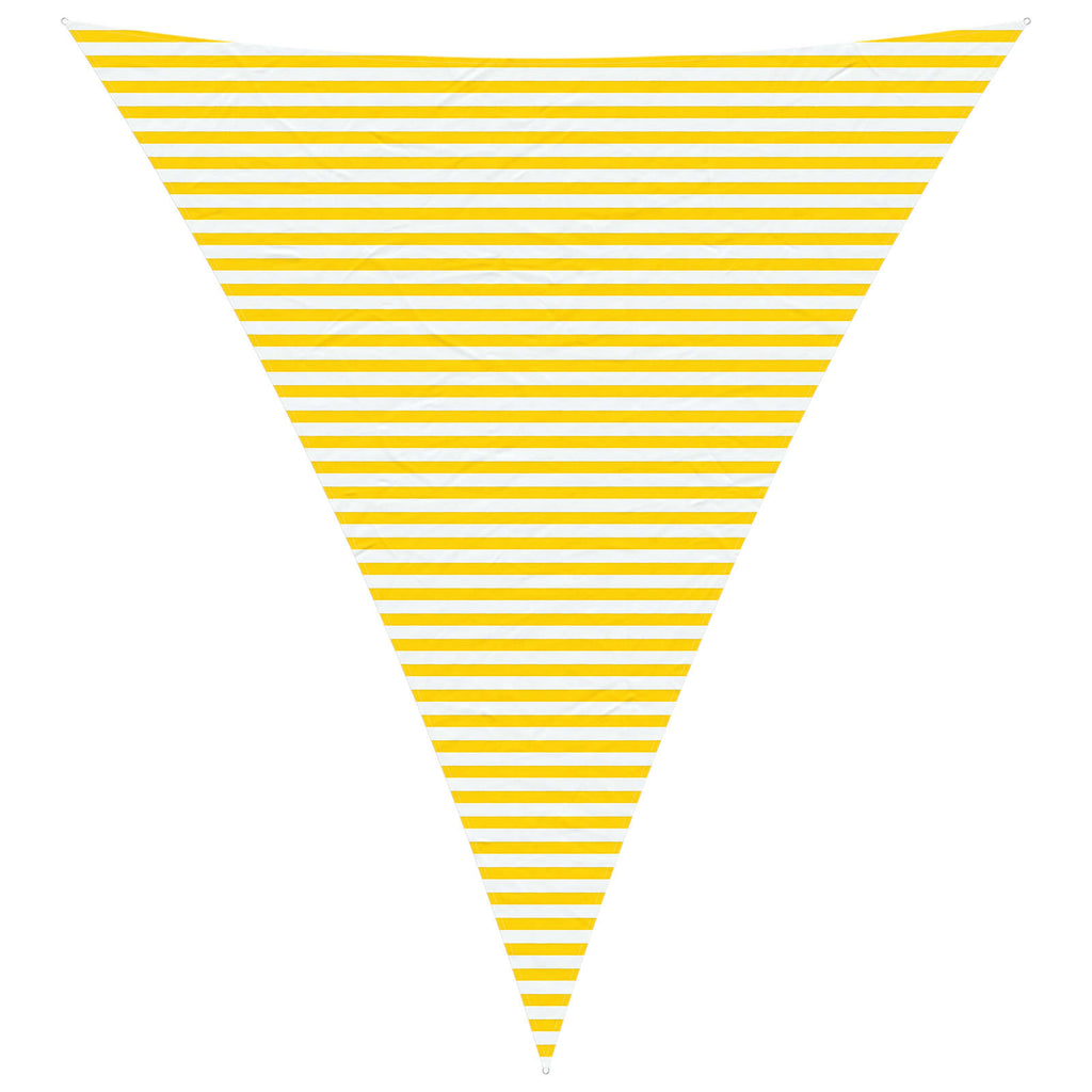 Vela da ombra solare Giallo e Bianco 5 x 6 x 6 m