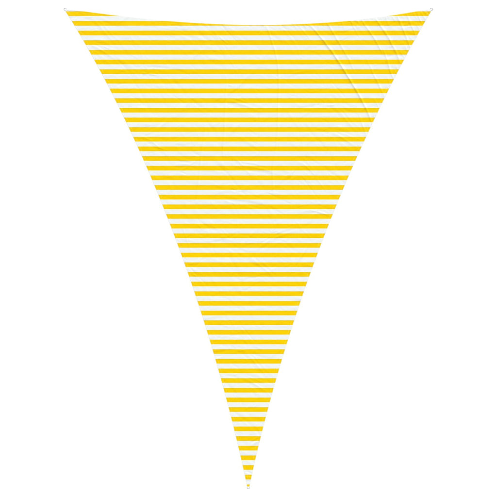 Vela da ombra solare Giallo e Bianco 5 x 7 x 7 m
